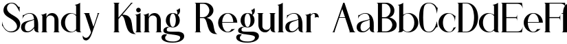 Sandy King font download