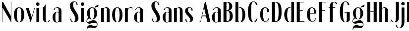 Novita Signora font download