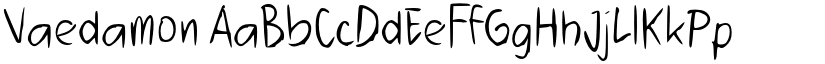 Vaedamon font download