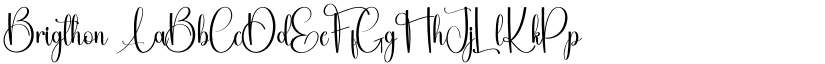 Brigthon font download