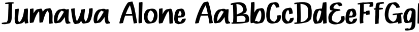 Jumawa Alone font download