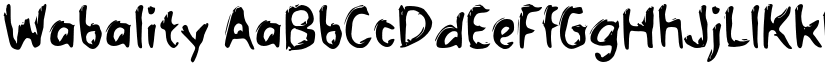Wabality font download