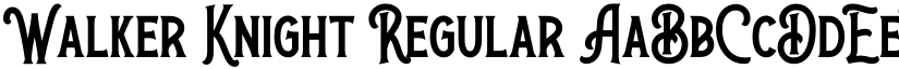 Walker Knight font download