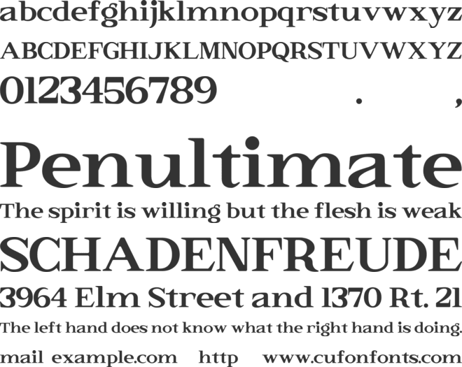 Elkoga font preview