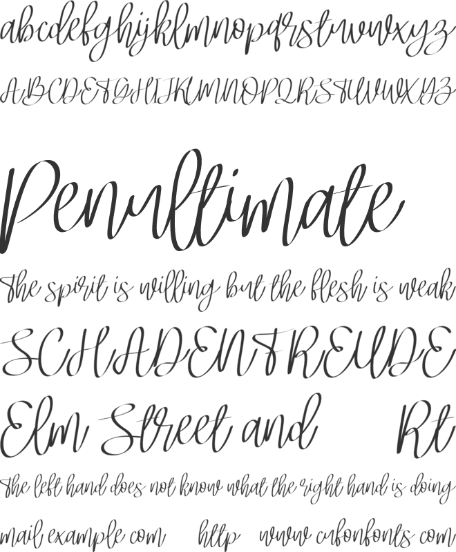 Magifera FREE font preview
