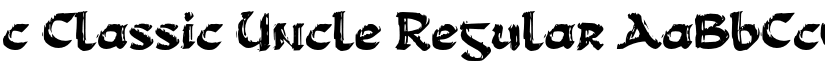 c Classic Uncle font download