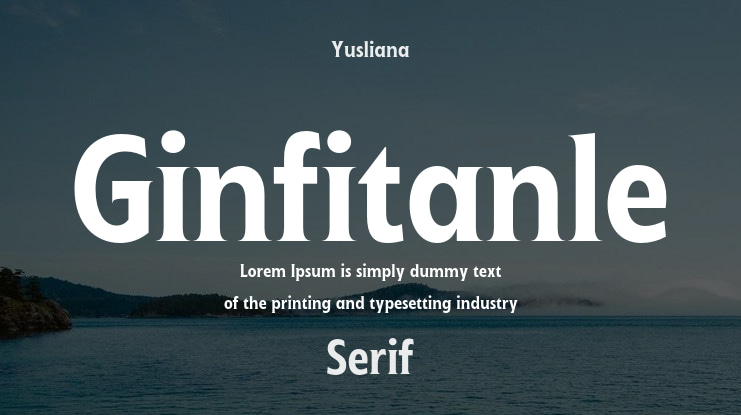 Ginfitanle Font Family